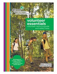 volunteer essentials - Girl Scouts Today