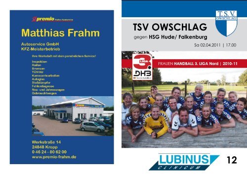 Hude/Falkenburg - TSV Owschlag