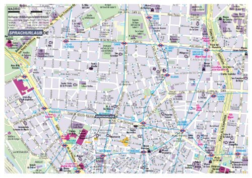 Stadtplan Madrid - Sprachurlaub.de