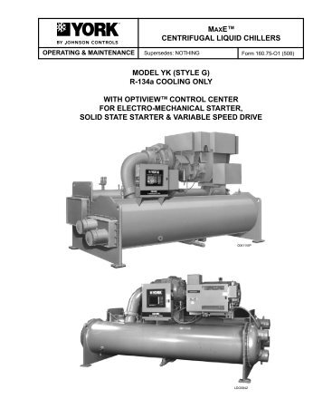 Manual de OperaÃ§Ã£o - Chiller YORK ... - Johnson Controls