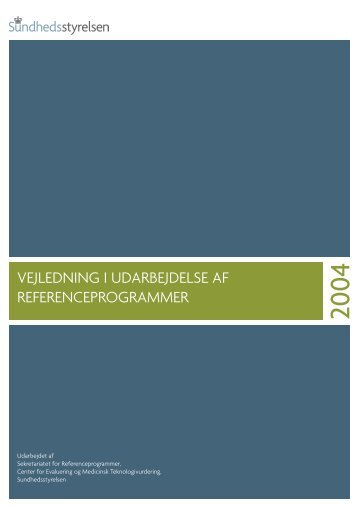 Vejledning i udarbejdelse af referenceprogrammer - Dahanca