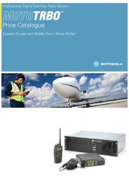 MOTOTRBO Price Catalogue - Radio And Trunking Distributors ...