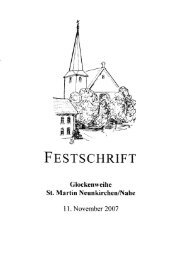 Festzeitschrift Glockenweihe - Neunkirchen, Nahe