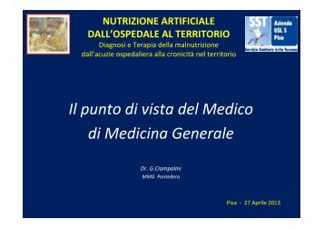 Il punto di vista del MMG ciampalini 2° giornata - Azienda USL 5 Pisa