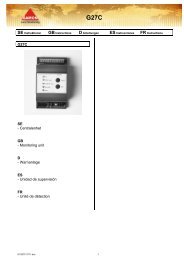 G27C SE - Centralenhet GB - Monitoring unit D - Warnanlage ES ...