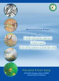 Working Group Report on - Haryana Kisan Ayog