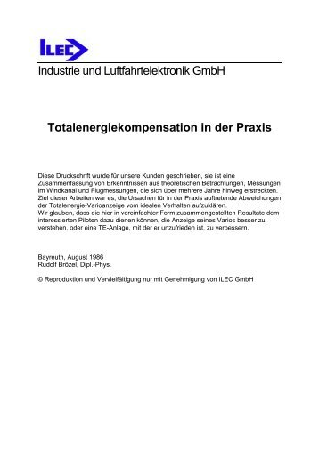 Totalenergiekompensation in der Praxis - Schempp-Hirth