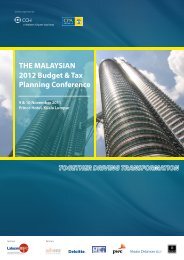 THE MALAYSIAN 2012 Budget & Tax Planning ... - CCH Malaysia