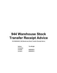 944 Warehouse Stock Transfer Receipt Advice - Abbott Nutrition