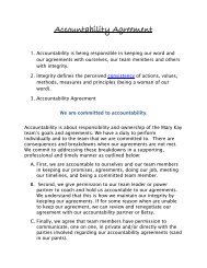 Accountability Agreement - Betsy Richard