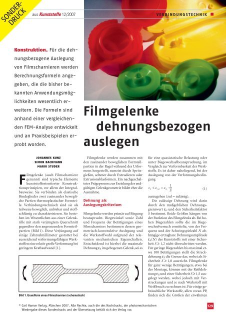 0712 Filmgelenkauslegung - IWK - HSR Hochschule fÃ¼r Technik ...