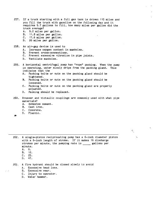 Practice Exams Grade II Treatment - Division of Water Quality