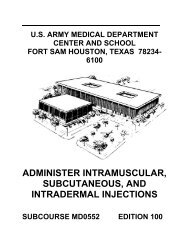 Administering Intramuscular, Subcutaneous and Intradermal Injection