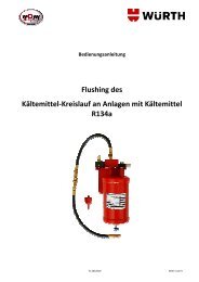 Flushing Kit Anleitung - WOW! WÃƒÂ¼rth Online World GmbH
