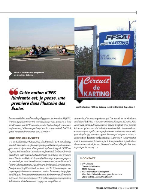 eqUipe de france ffSa KartinG