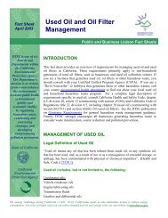 Fact Sheet: Used Oil and Oil Filter Management - San Diego Health ...