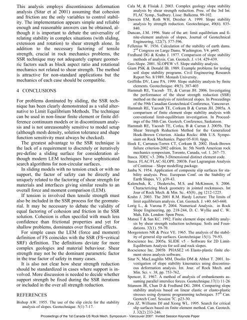 Shear Strength Reduction Approach for Slope Stability Analyses