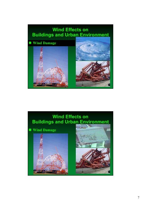 Wind Effects on Buildings and Urban Environment