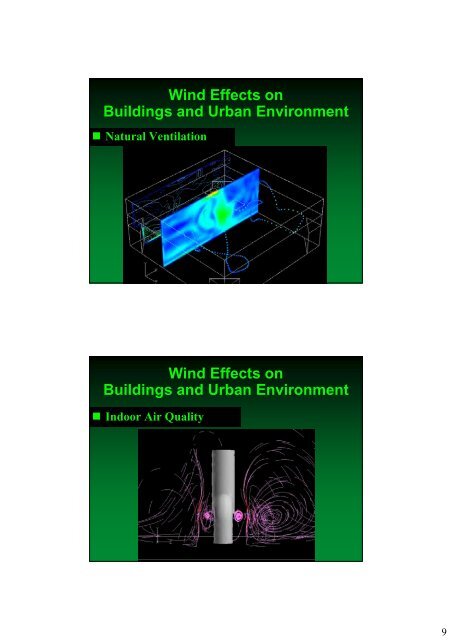 Wind Effects on Buildings and Urban Environment