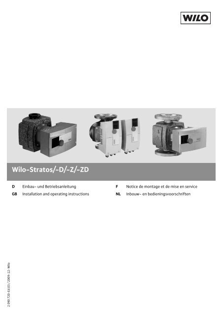 Wilo-Stratos/-D/-Z/-ZD - Wilo-Select.NET