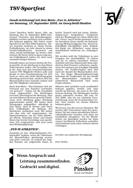 TSV-Nachrichten 4/2005