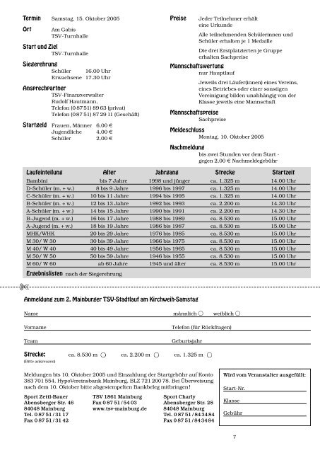 TSV-Nachrichten 4/2005