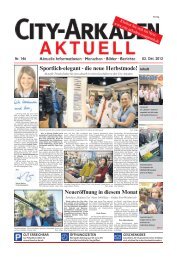 Sportlich-elegant - die neue Herbstmode! - City-Arkaden Wuppertal