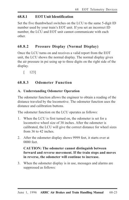 Air Brakes and Train Handling Rules - Alaska Railroad