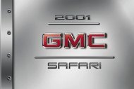 2001 GMC Safari Owners Manual