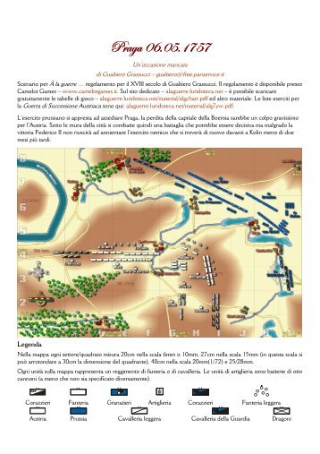 scenario di Praga 1757 - A la guerre - Lu(ri)doteca