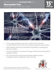 Neuropathic Pain - The British Pain Society