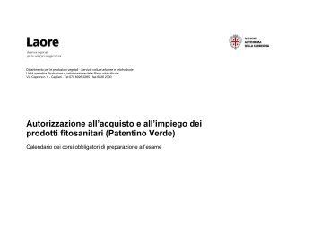 Autorizzazione all'acquisto e all'impiego dei prodotti fitosanitari