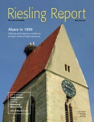 Alsace in 1999 - Riesling Report