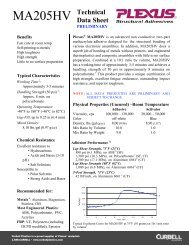 Plexus Adhesives Data Sheet - Curbellplastics.com