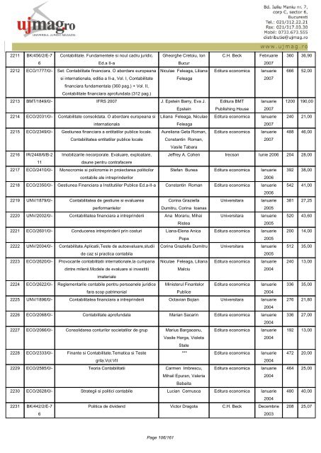 CATALOG GENERAL - UJmag