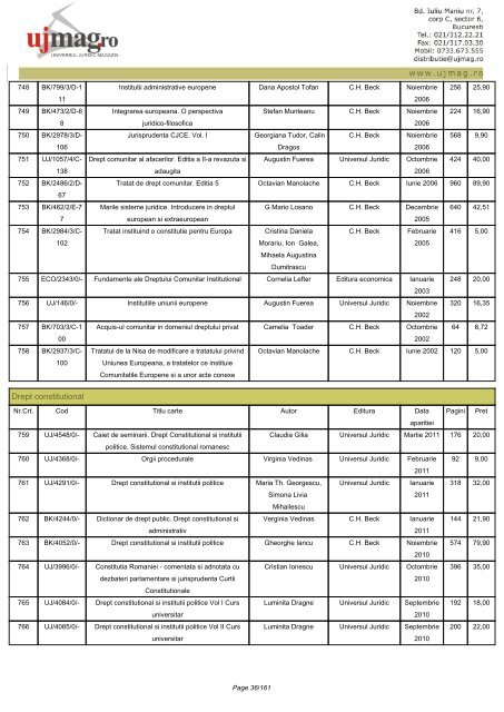 CATALOG GENERAL - UJmag