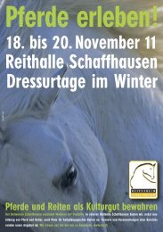 Reithalle Schaffhausen Dressurtage im Winter - Reitverein ...