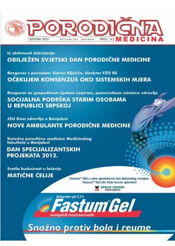 "PorodiÄna medicina" broj 14 u pdf formatu - Udruzenje ljekara ...