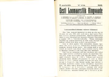 1929 Ringvaade nr.: 6 Loomaarstiteaduskonna esimene kÃ¼mnend ...