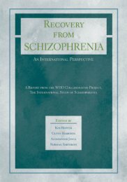 Recovery From Schizophrenia : An International Perspective : a ...