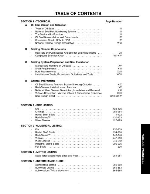 National/ Timken Seals Catalog - Norfolkbearings.com