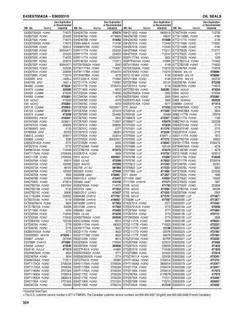 National/ Timken Seals Catalog - Norfolkbearings.com