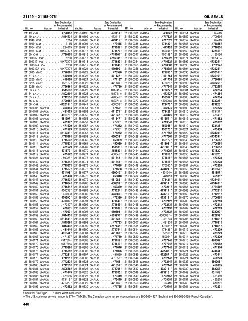 National/ Timken Seals Catalog - Norfolkbearings.com