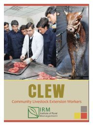 Community Livestock Extension Workers - IRM
