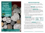 Personal Checklist of United States Coins - Littleton Coin Company