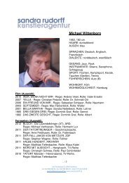 Michael Wittenborn - sandra rudorff künstleragentur