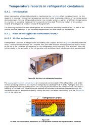 Temperature records in refrigerated containers