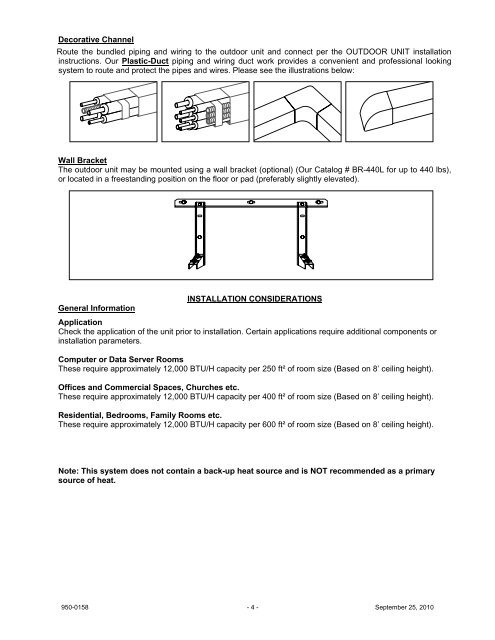 Indoor Unitparts Included