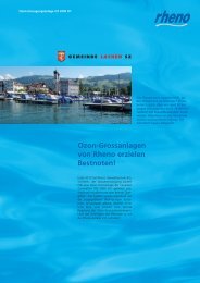 Seewasserwerk Lachen - Rheno Umwelttechnik AG