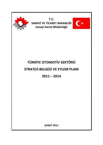 Türkiye Otomotiv Sektörü Strateji Belgesi ve Eylem Planı